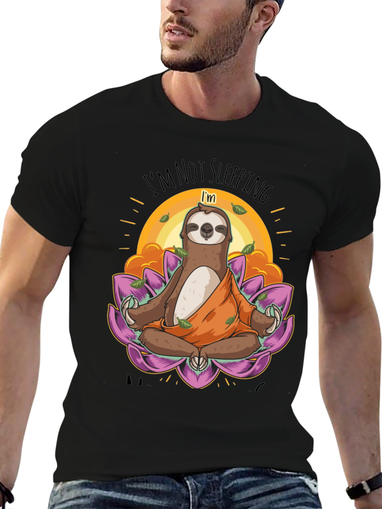 Meditating Sloth T-Shirt - Funny Yoga Tee