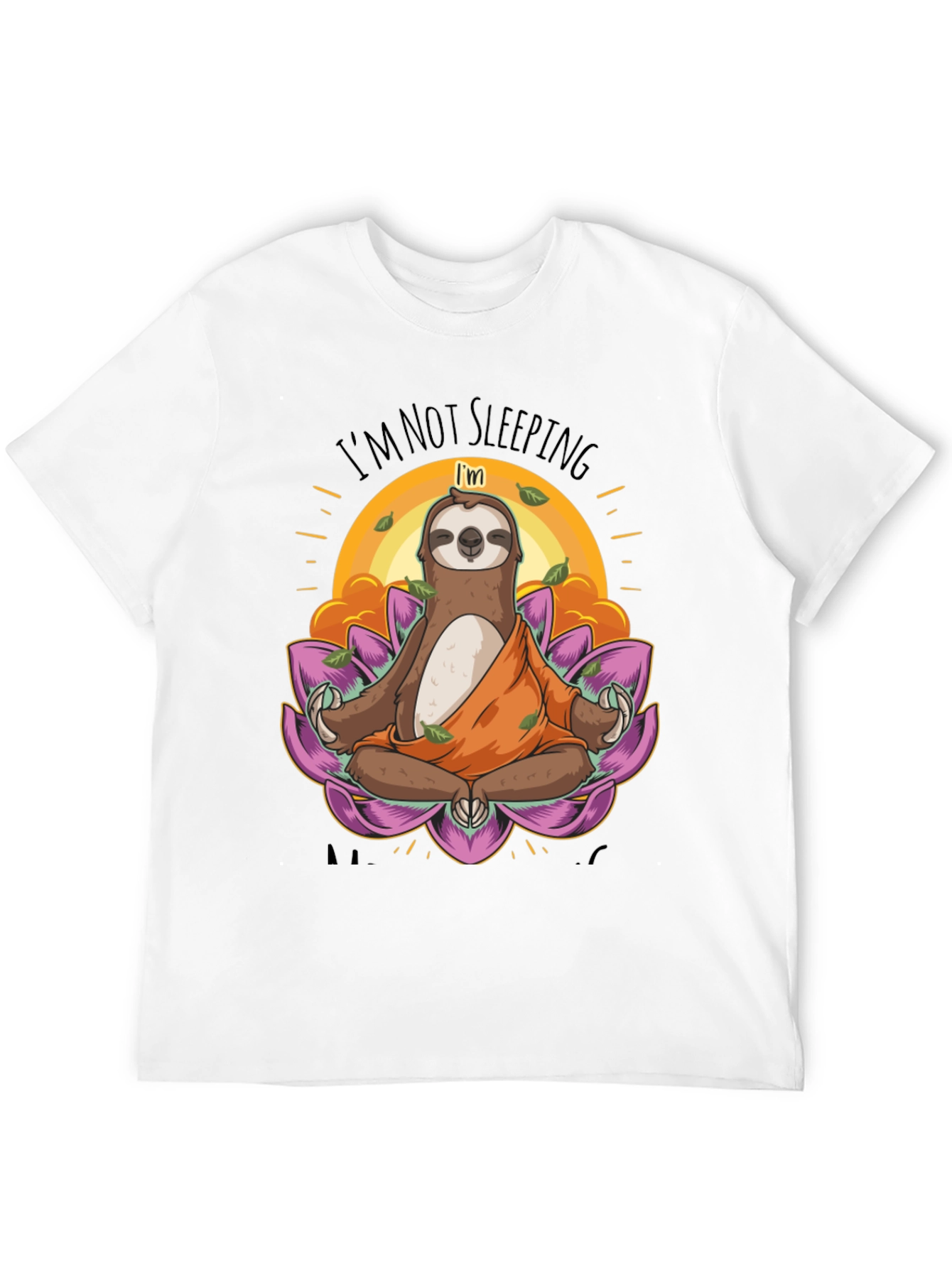Meditating Sloth T-Shirt - Funny Yoga Tee