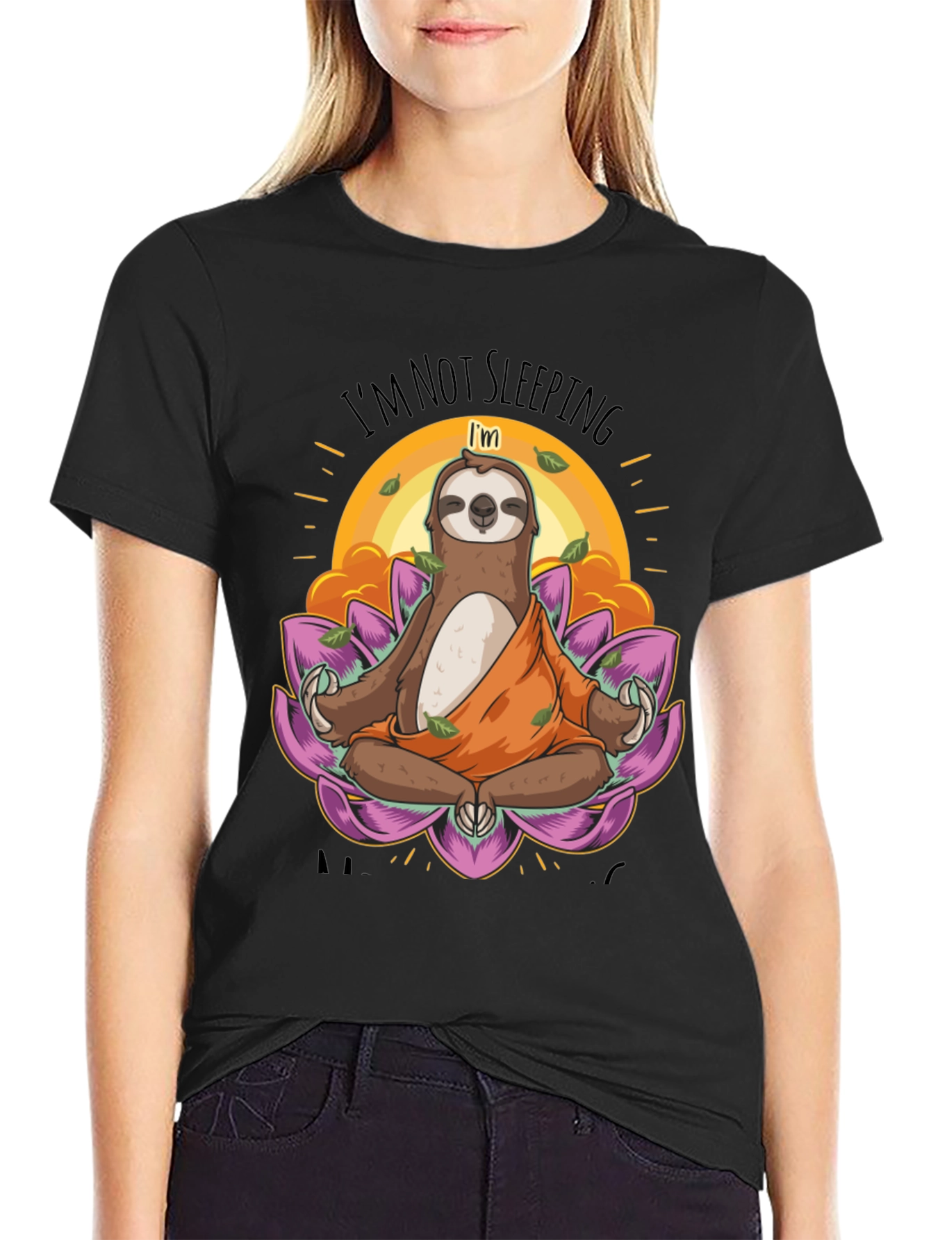 Meditating Sloth T-Shirt - Funny Yoga Tee