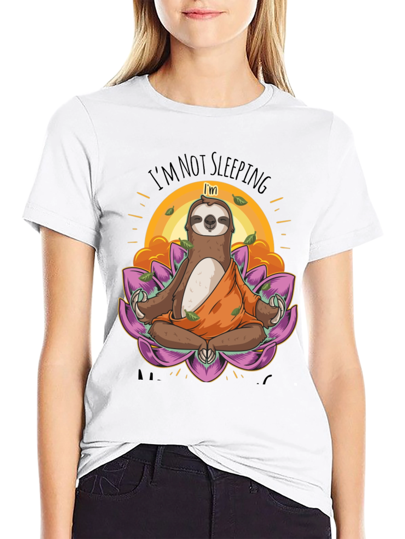 Meditating Sloth T-Shirt - Funny Yoga Tee