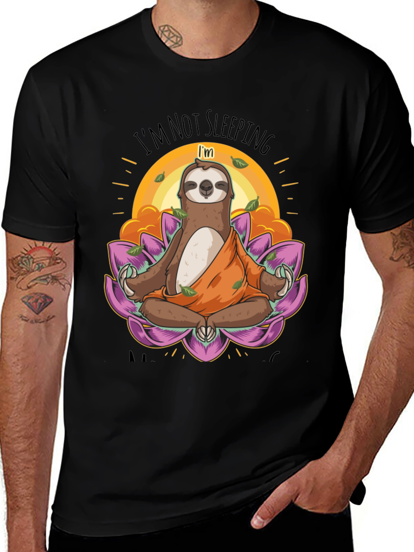 Meditating Sloth T-Shirt - Funny Yoga Tee