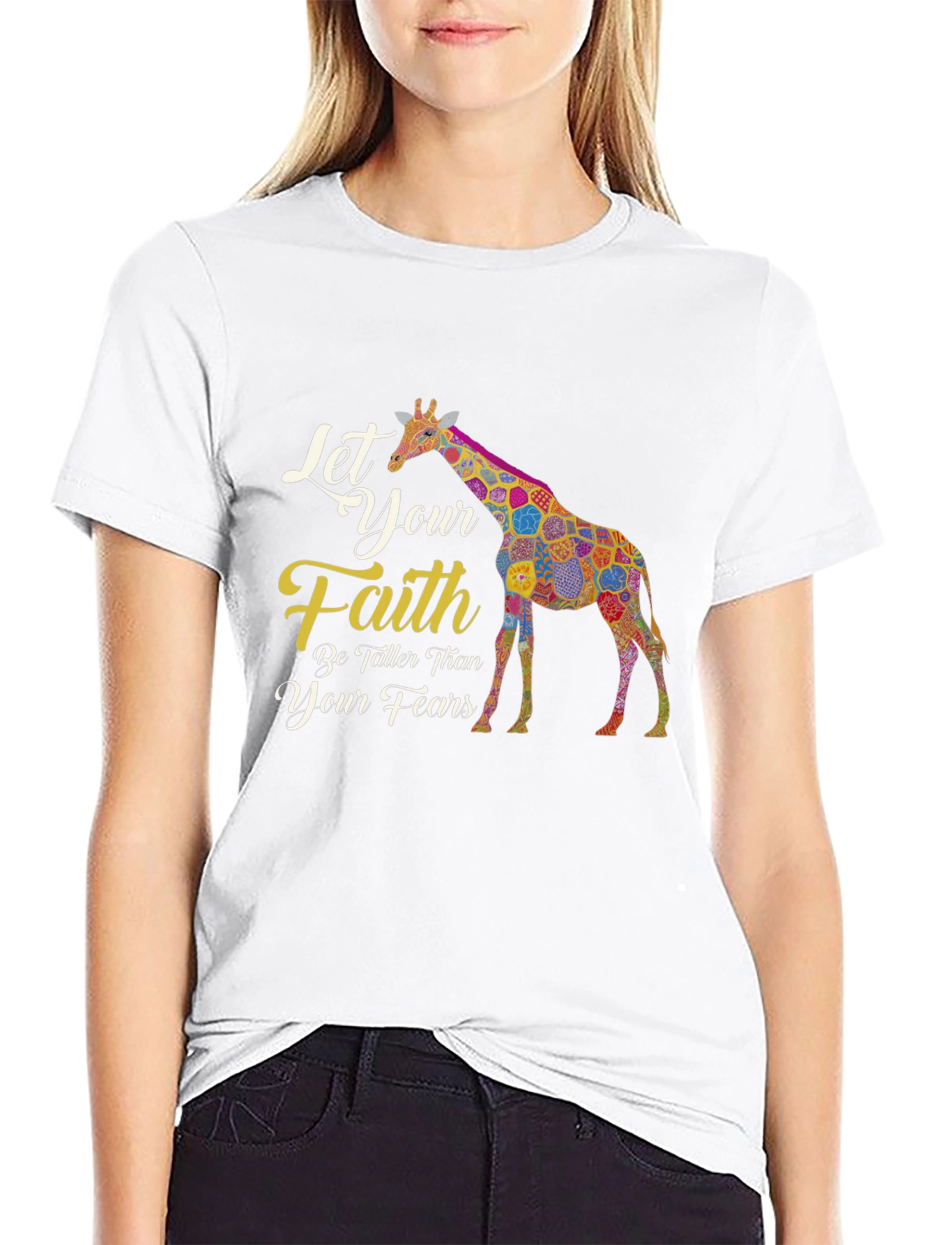 Faith Giraffe Graphic Tee