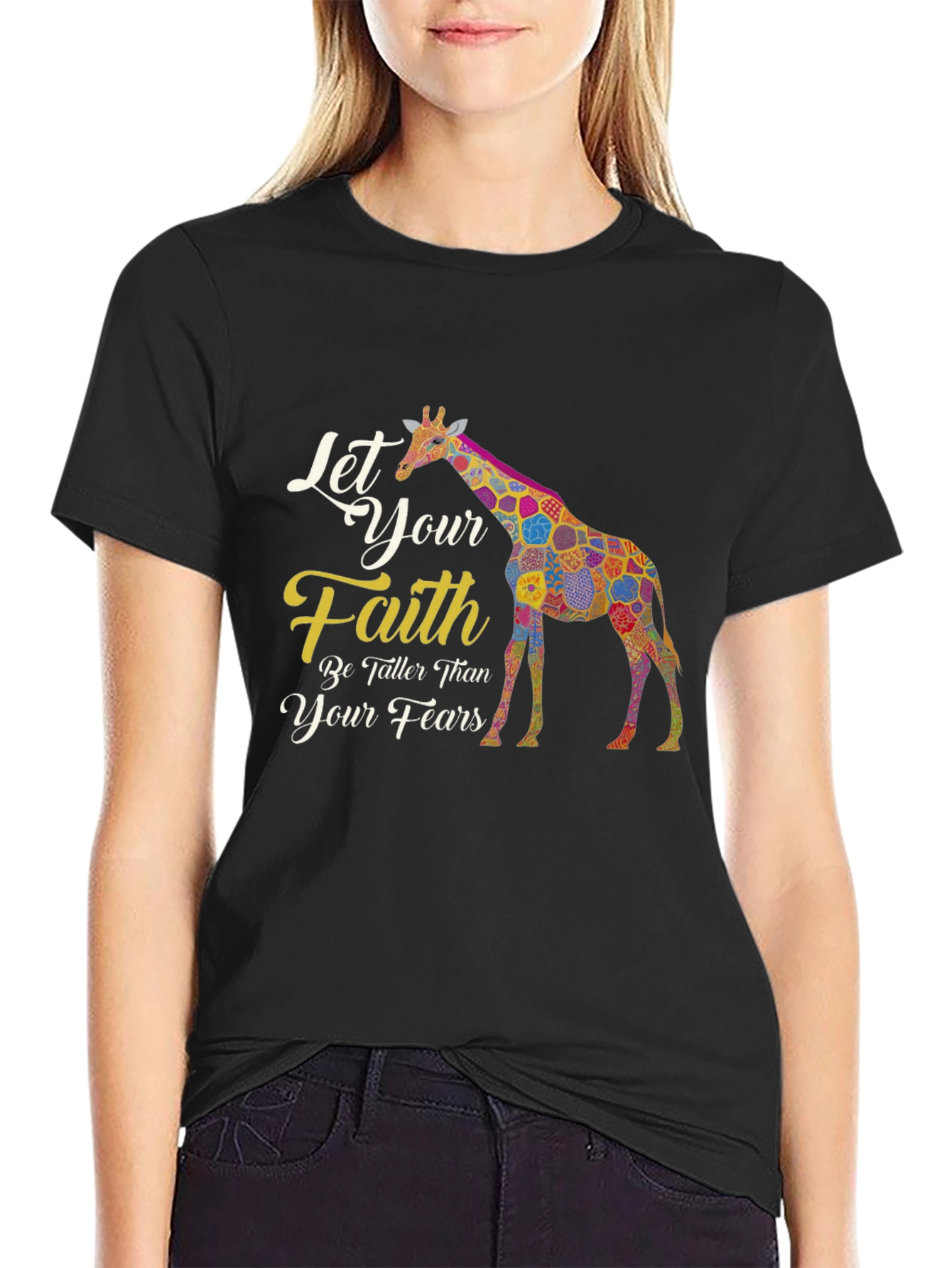 Faith Giraffe Graphic Tee