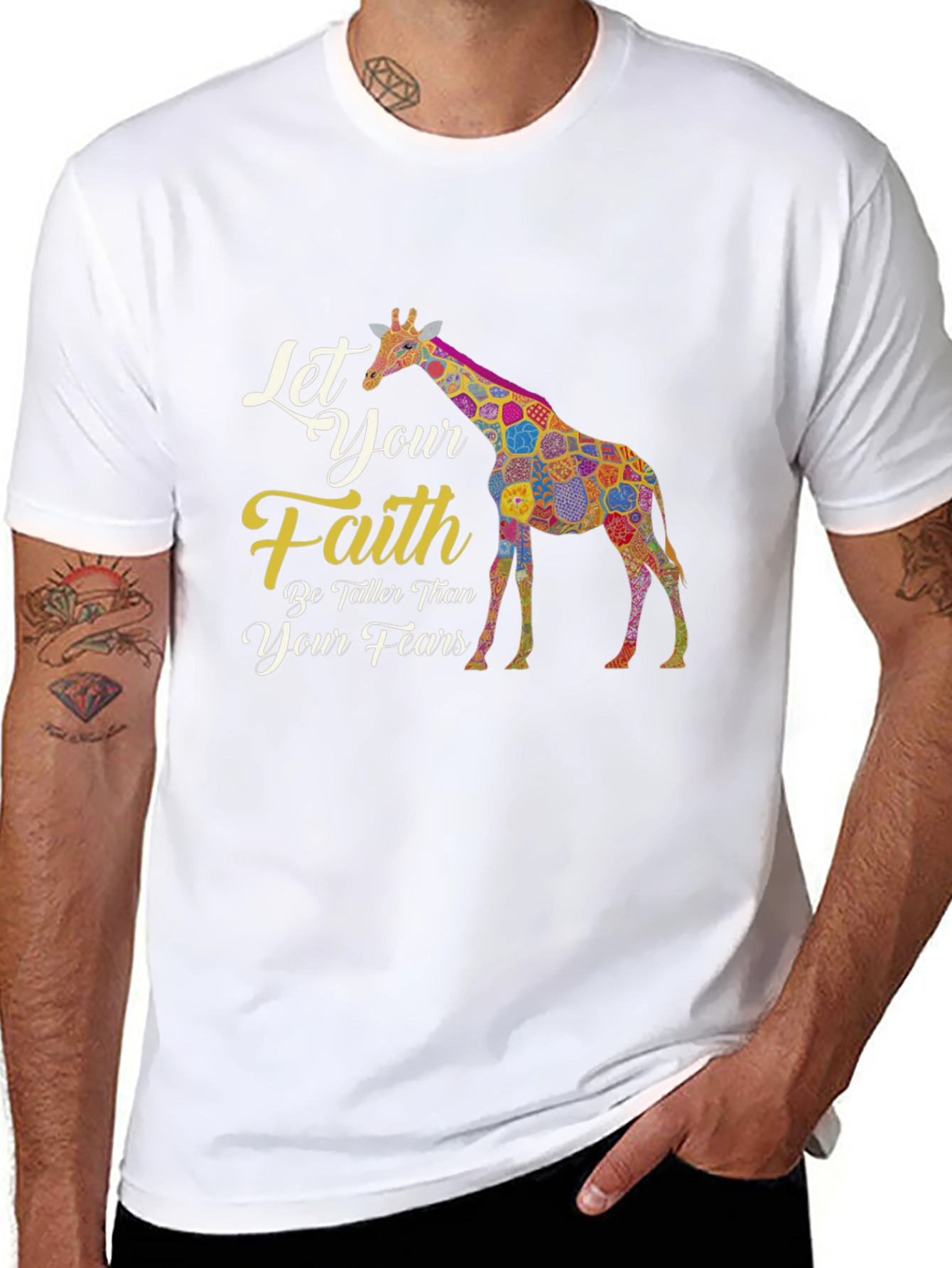 Faith Giraffe Graphic Tee