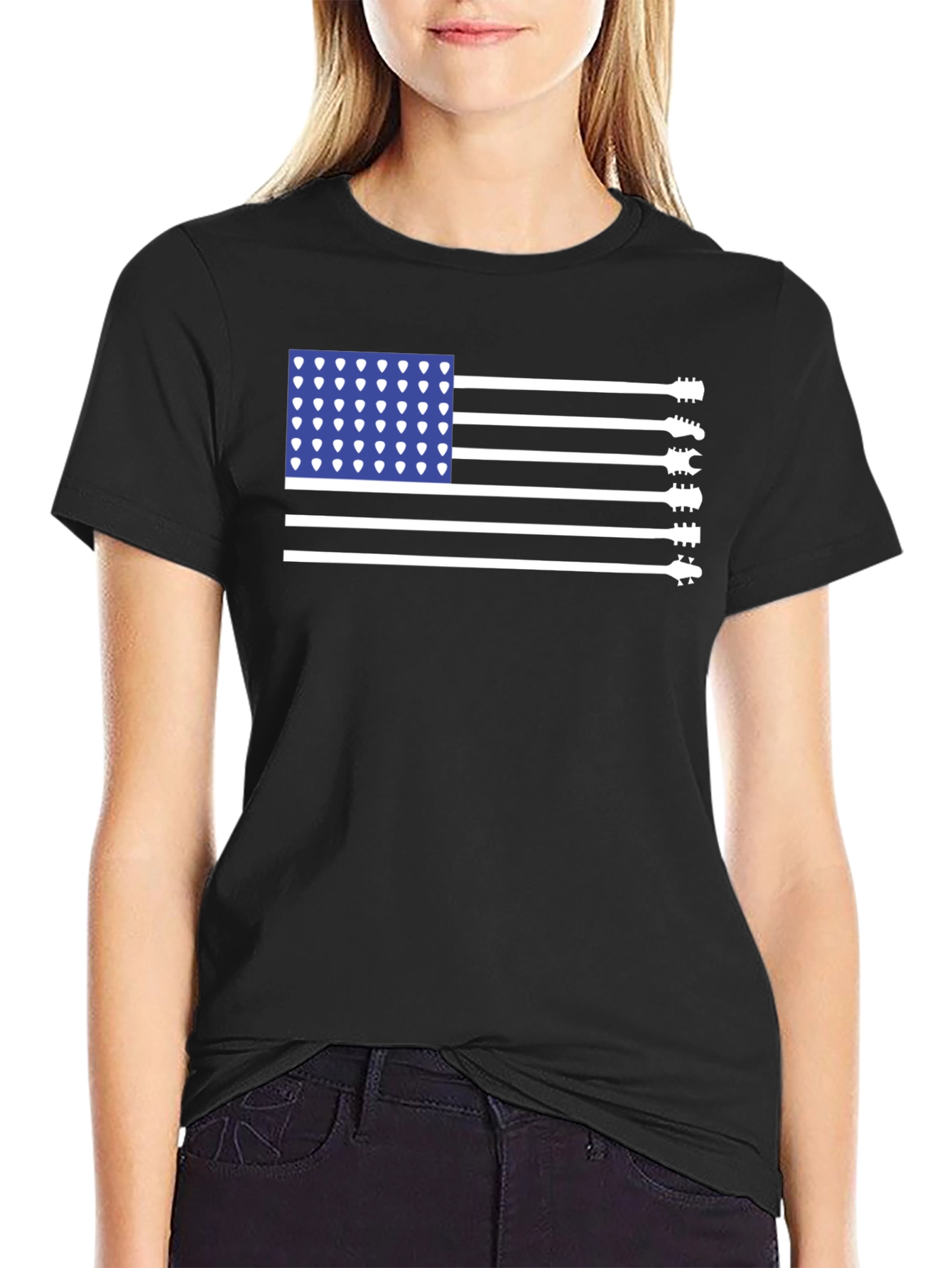 Guitar Flag T-Shirt - Musical Patriotism