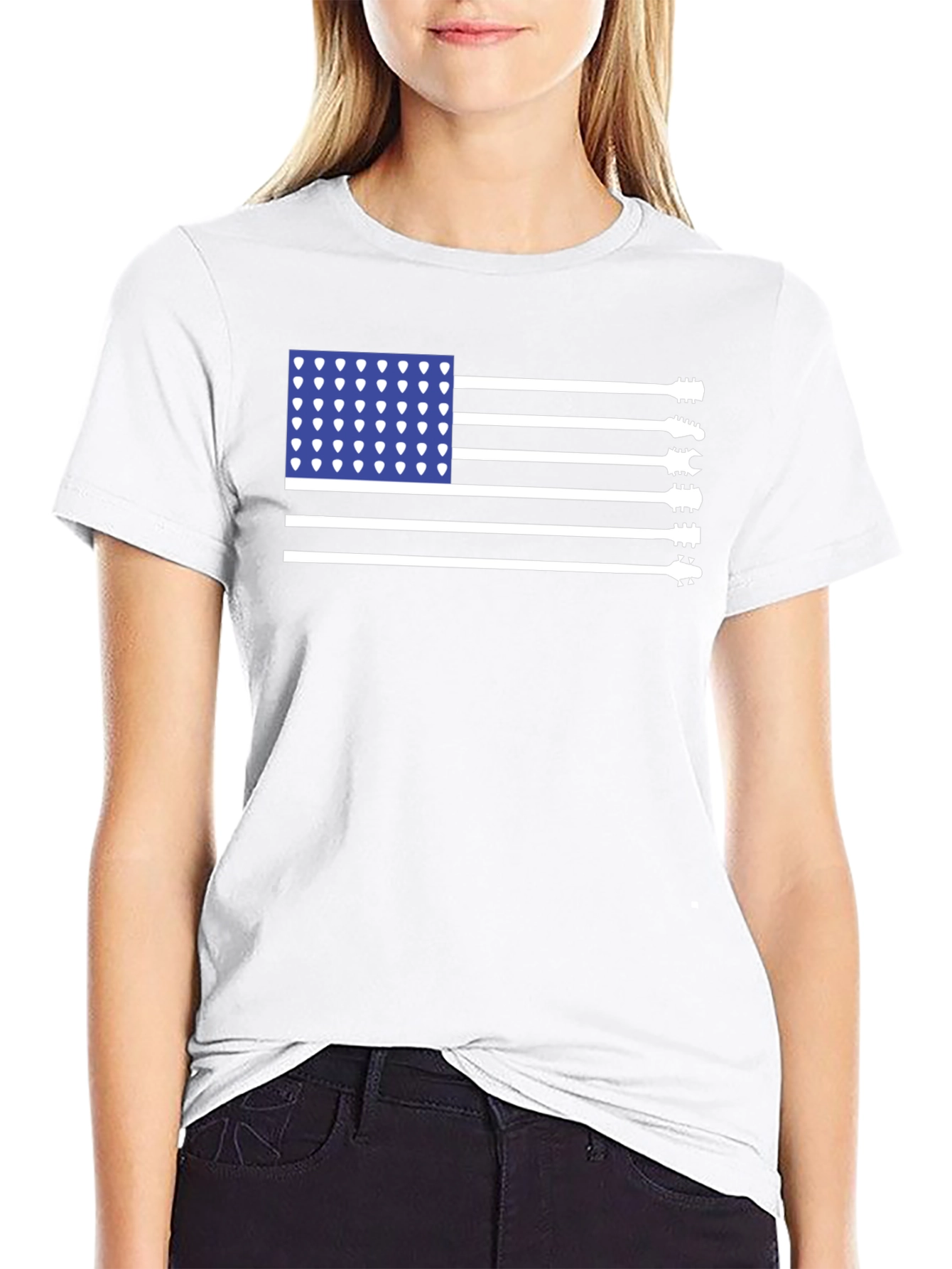 Guitar Flag T-Shirt - Musical Patriotism