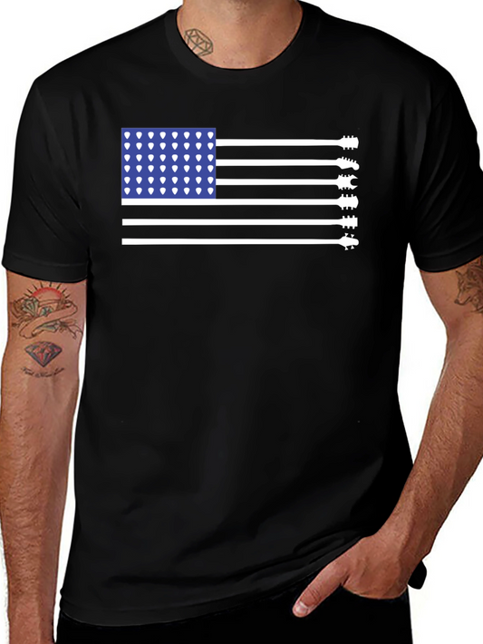 Guitar Flag T-Shirt - Musical Patriotism