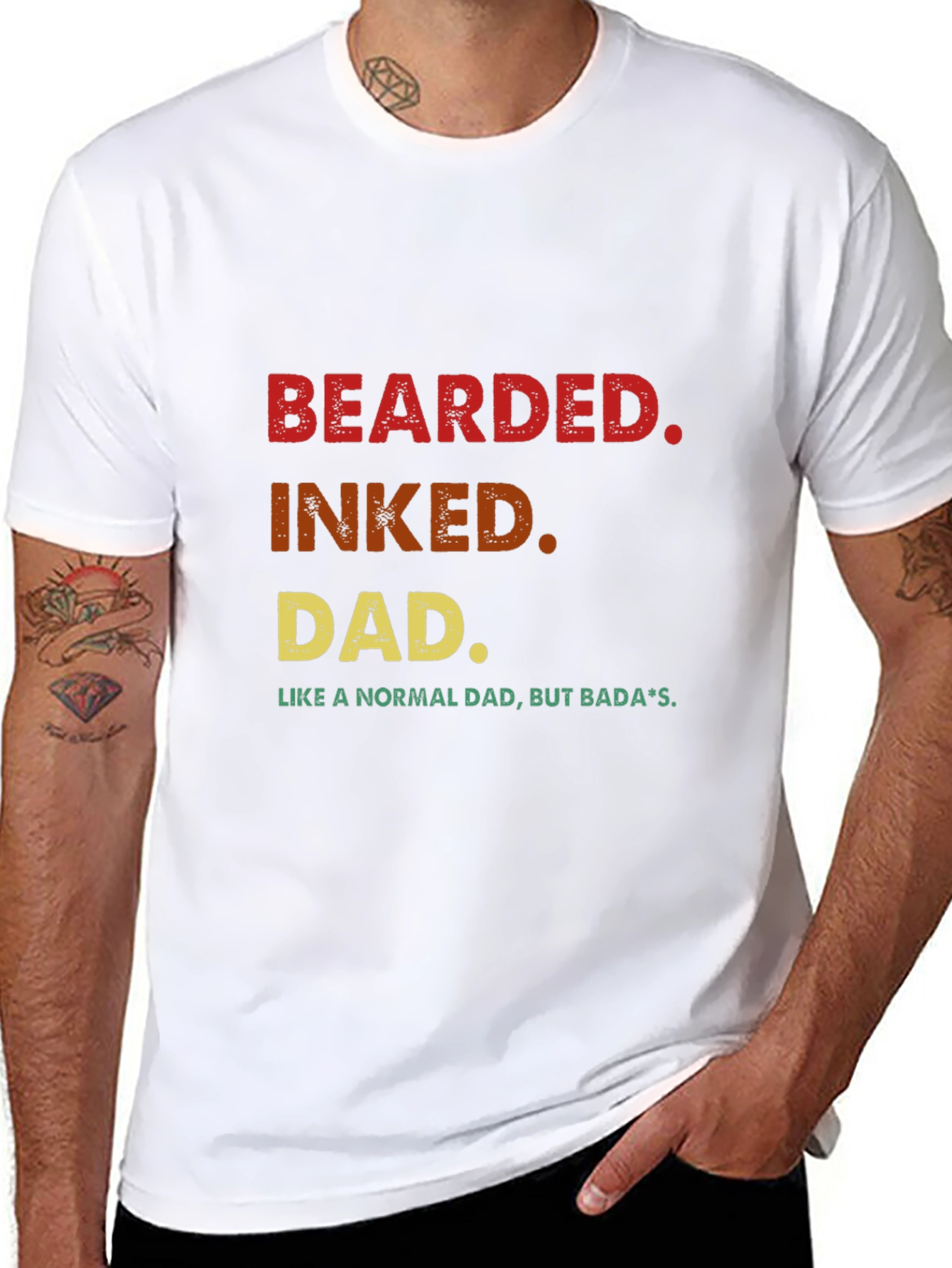 Bearded Inked Dad T-Shirt