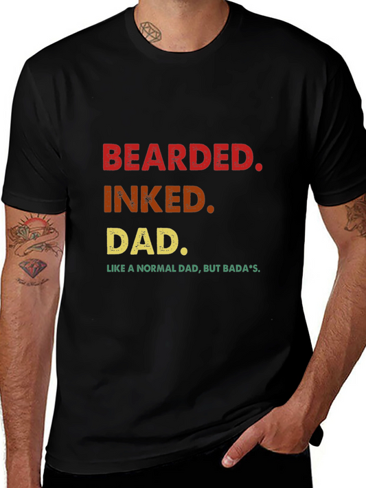 Bearded Inked Dad T-Shirt