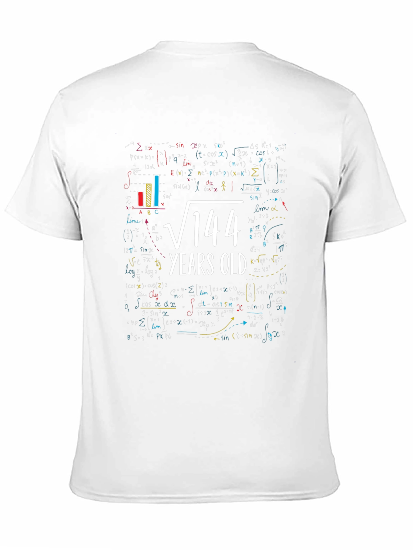 Math Equation Birthday T-Shirt - Root 144 Years Old