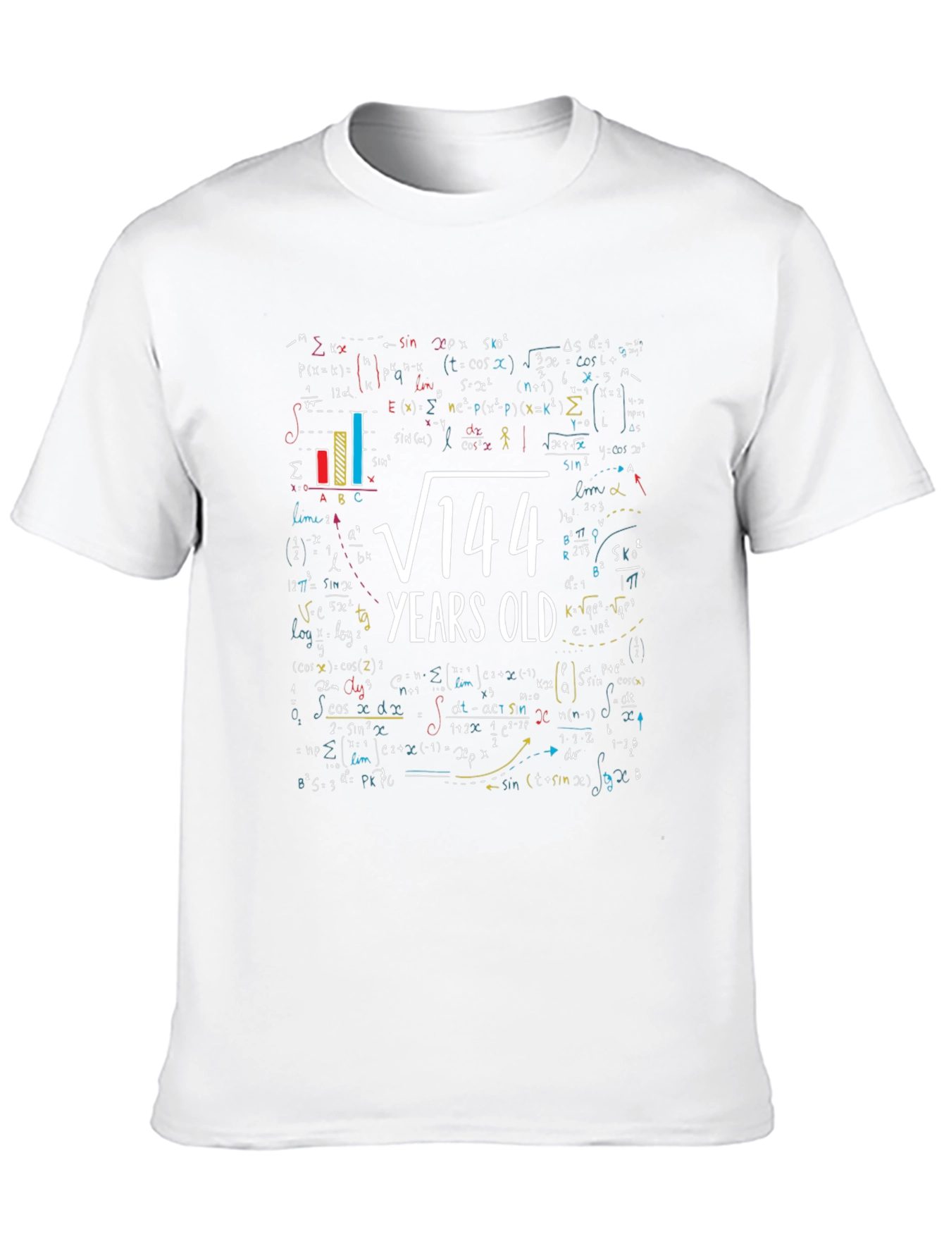 Math Equation Birthday T-Shirt - Root 144 Years Old