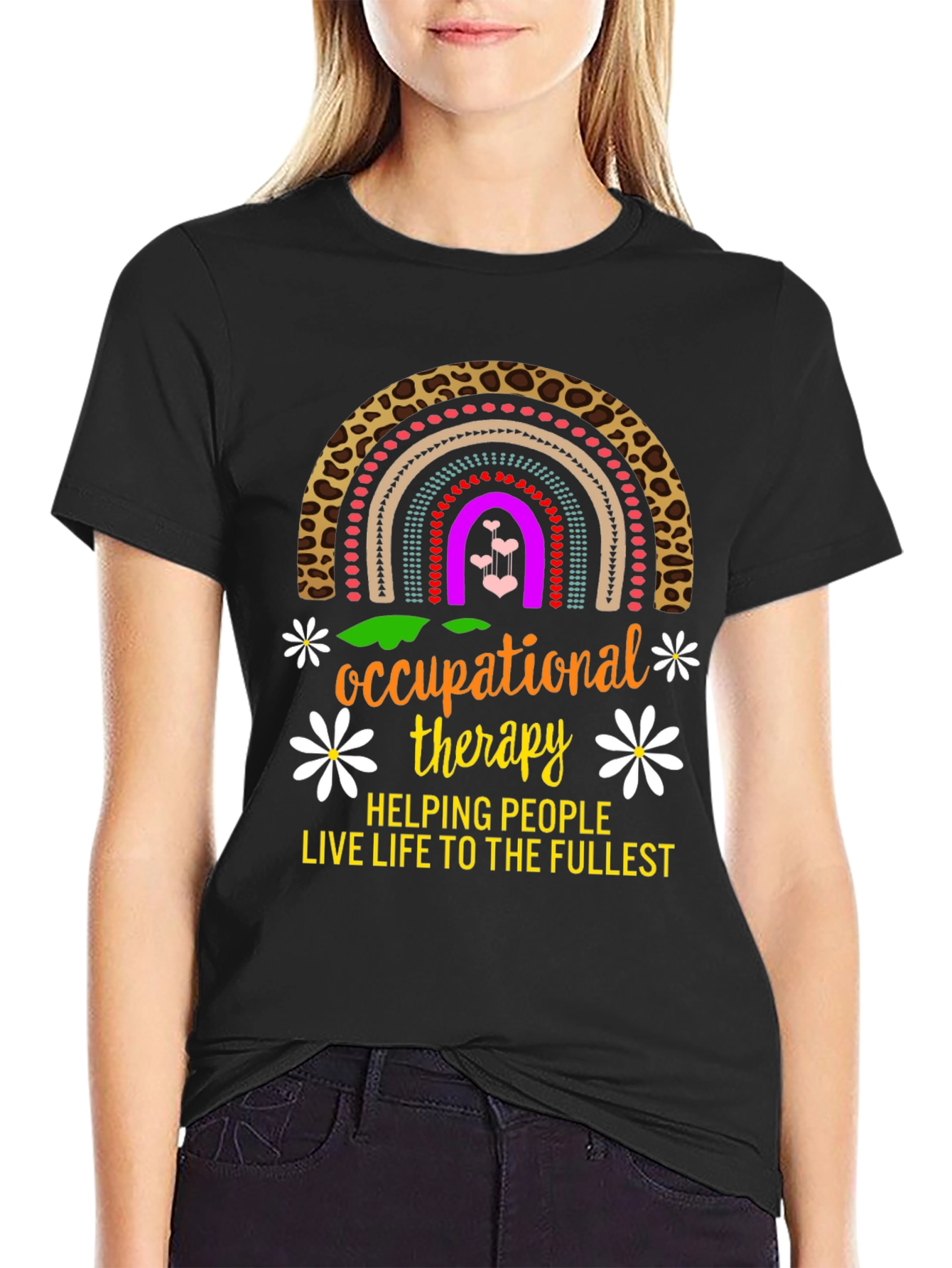 Occupational Therapy Rainbow Graphic T-Shirt