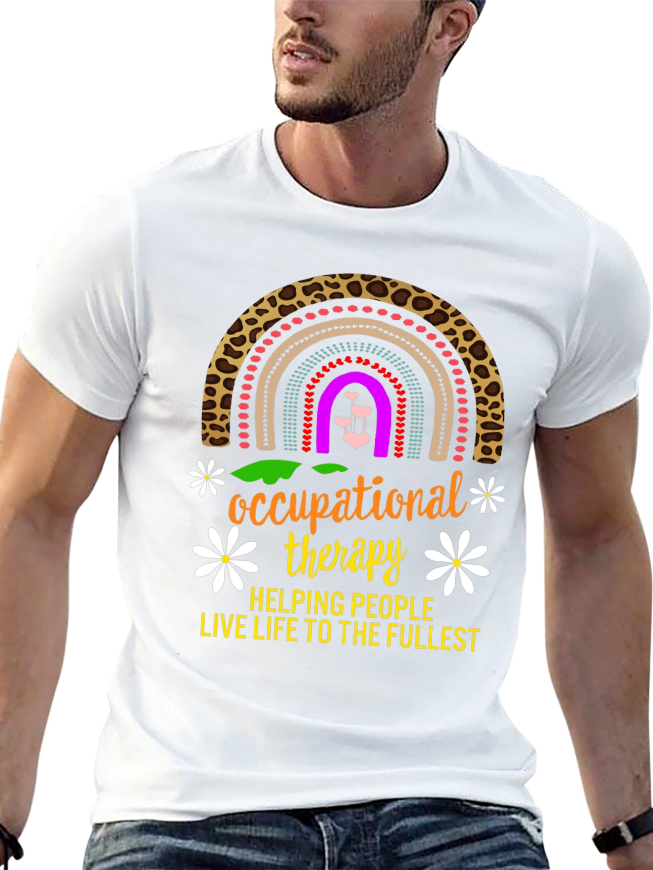 Occupational Therapy Rainbow Graphic T-Shirt