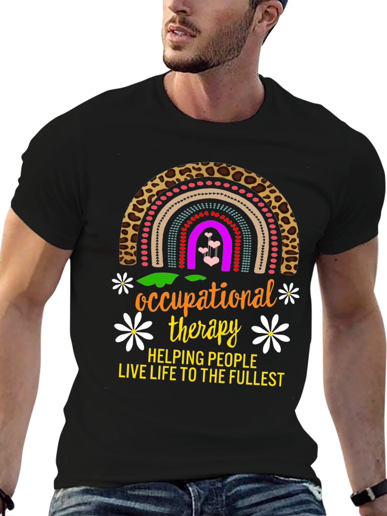 Occupational Therapy Rainbow Graphic T-Shirt