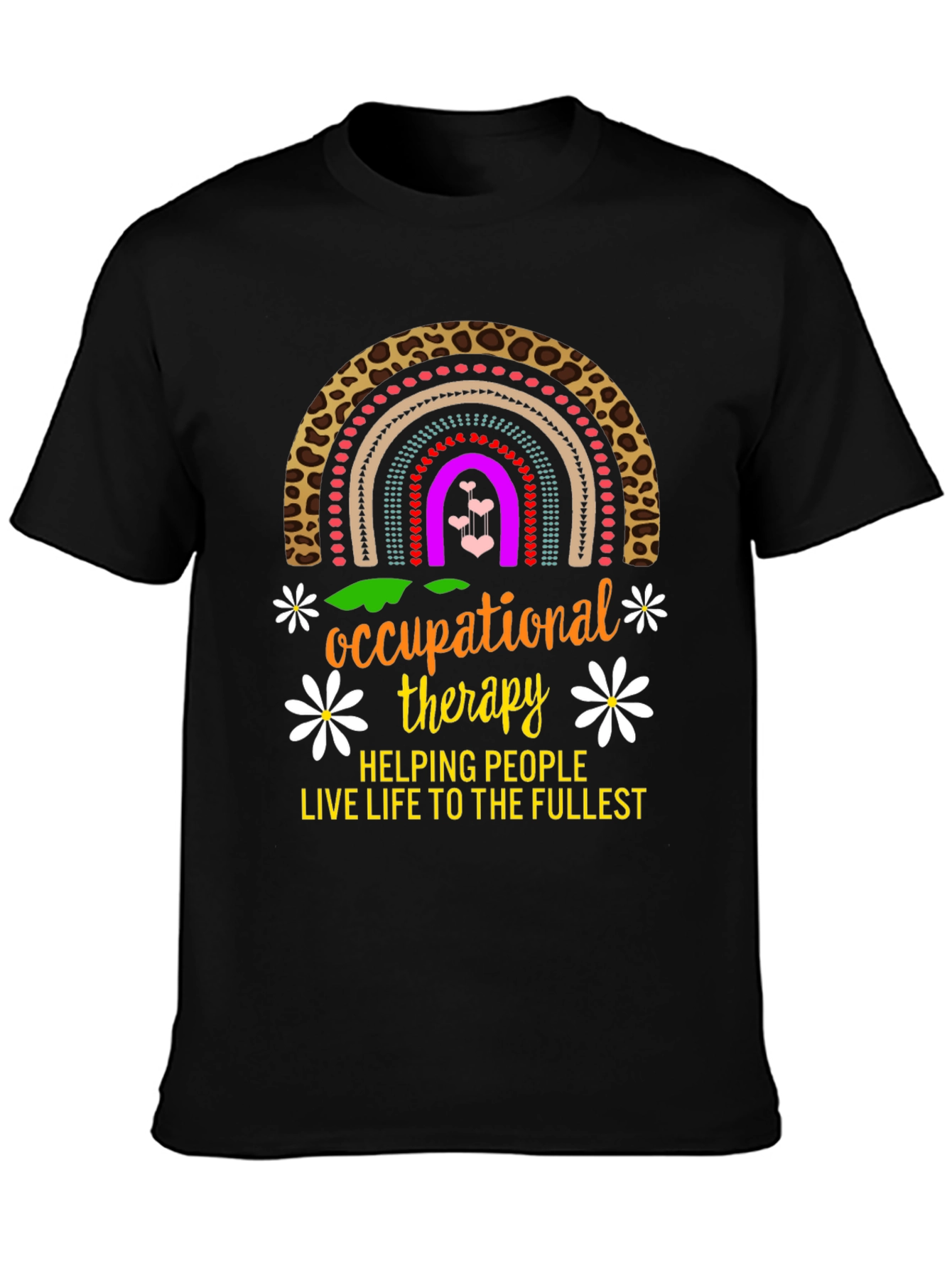 Occupational Therapy Rainbow Graphic T-Shirt