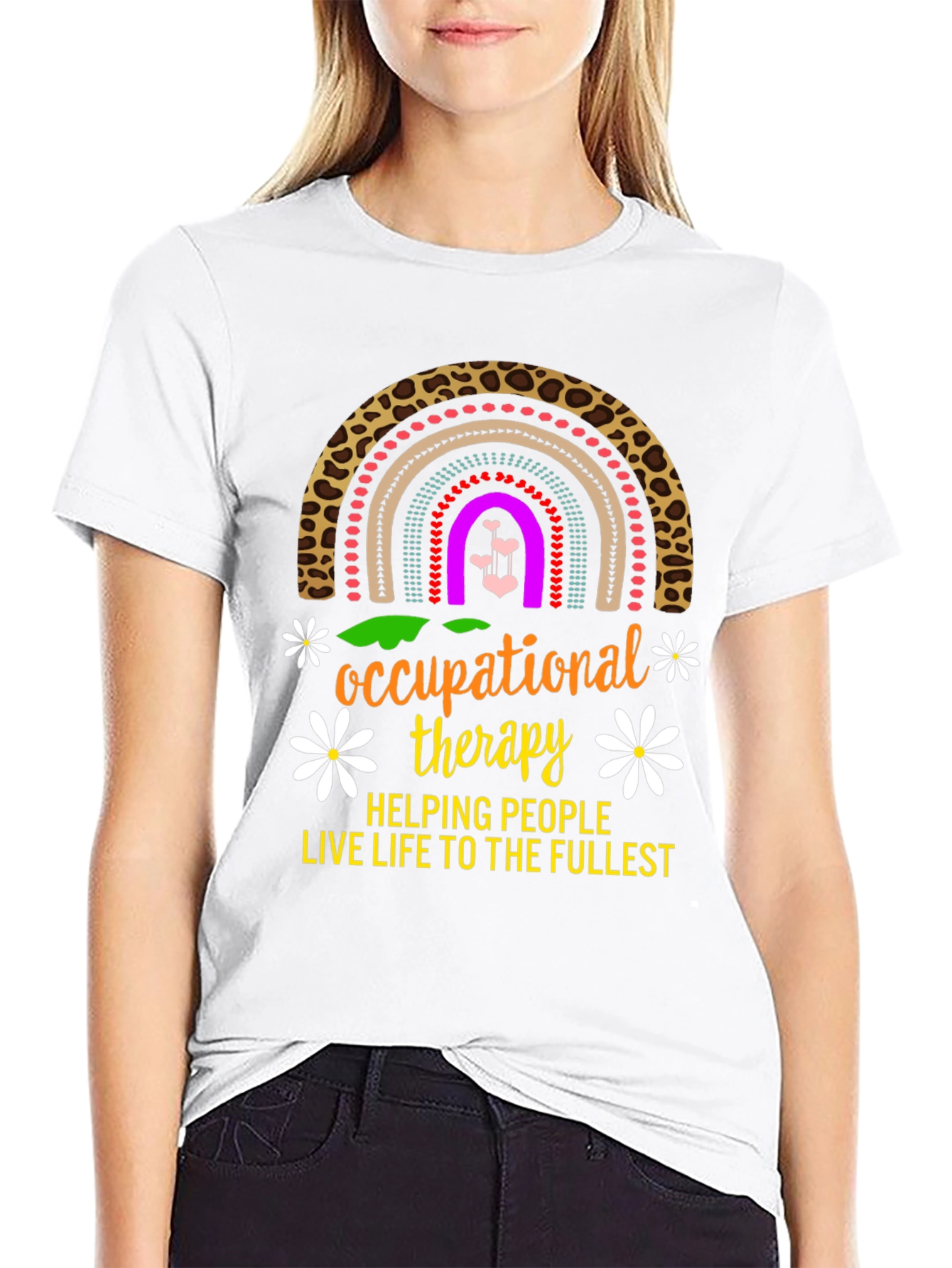 Occupational Therapy Rainbow Graphic T-Shirt