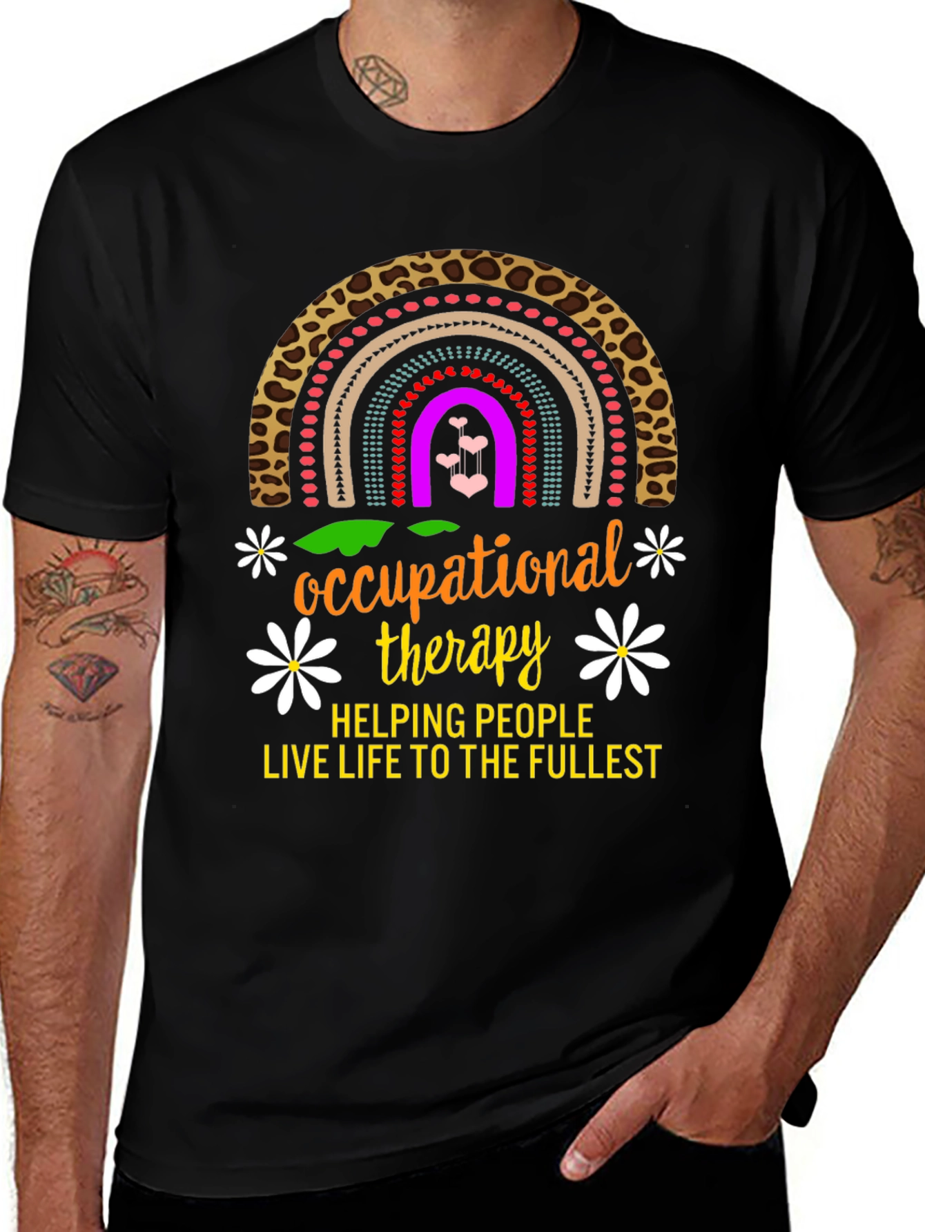 Occupational Therapy Rainbow Graphic T-Shirt