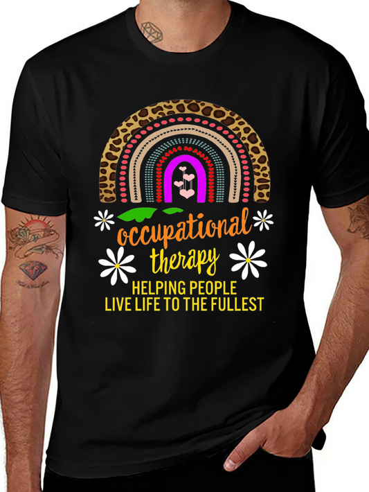 Occupational Therapy Rainbow Graphic T-Shirt