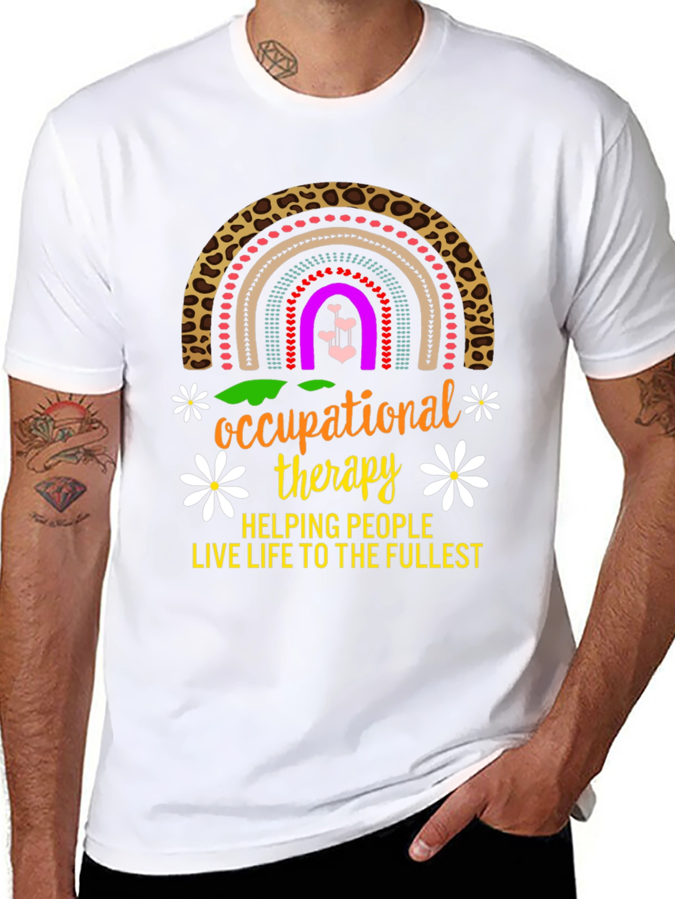 Occupational Therapy Rainbow Graphic T-Shirt