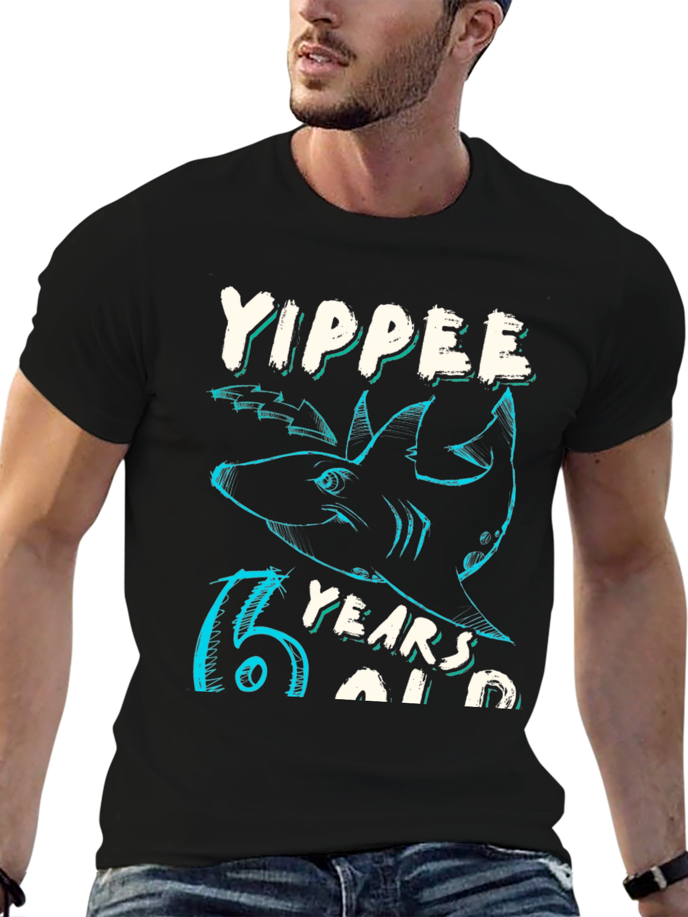 Yippee 15 Years Old Shark Graphic T-Shirt