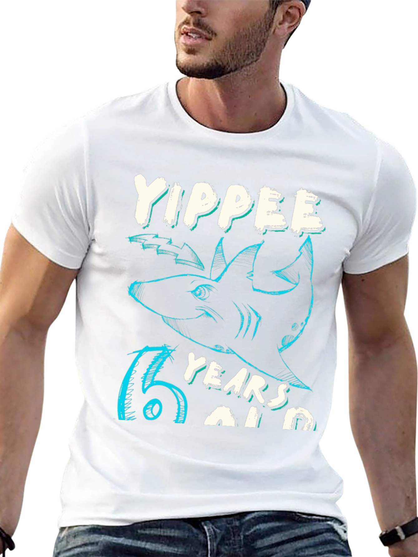 Yippee 15 Years Old Shark Graphic T-Shirt
