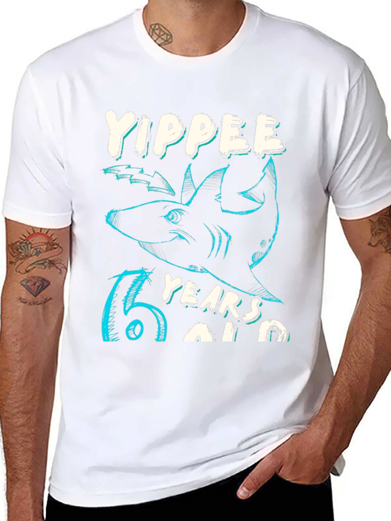 Yippee 15 Years Old Shark Graphic T-Shirt