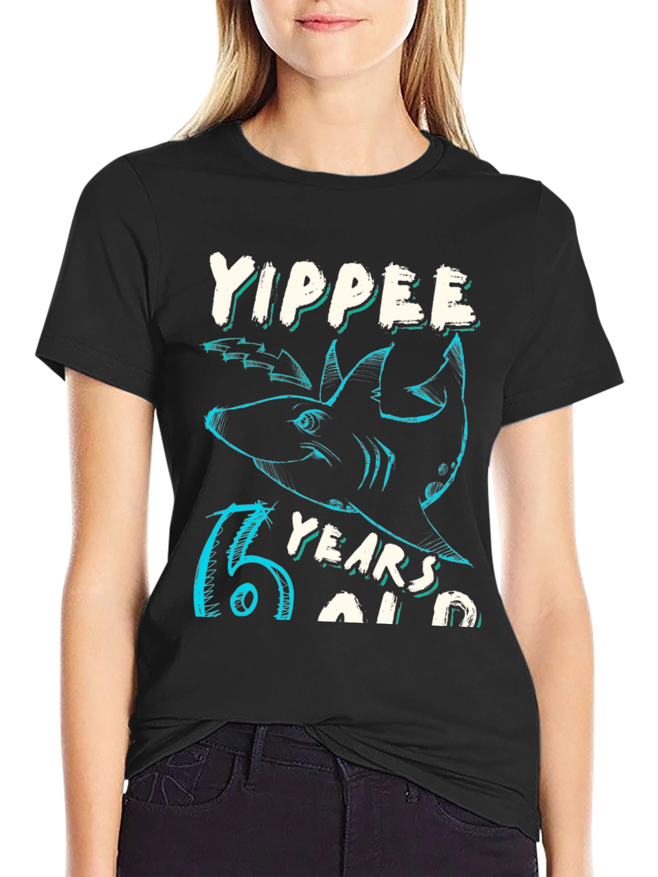 Yippee 15 Years Old Shark Graphic T-Shirt