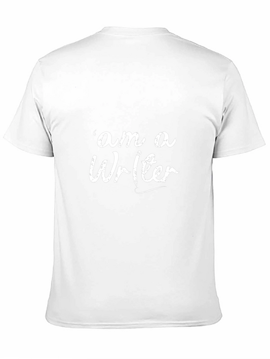 Writer Graphic Tee - Mens Short Sleeve Cotton T-Shirt