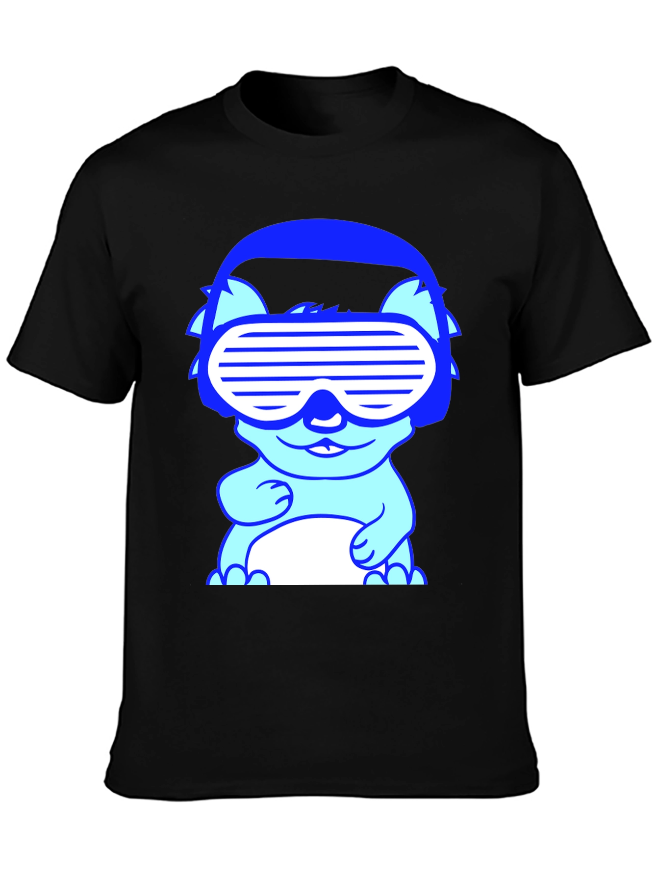 Cool Cat Graphic Tee - Novelty T-Shirt