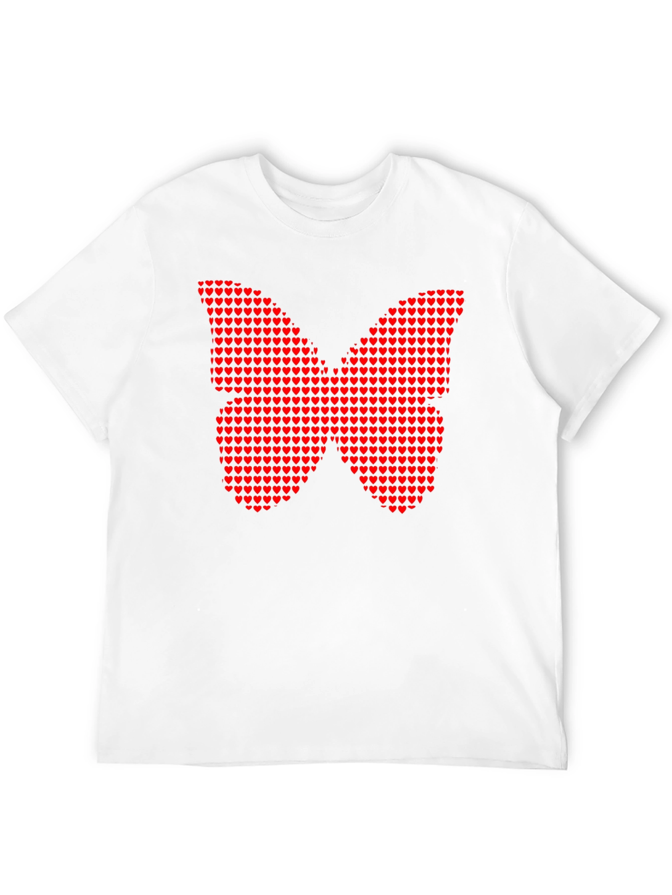Heart Butterfly Graphic Tee - Trendy Style