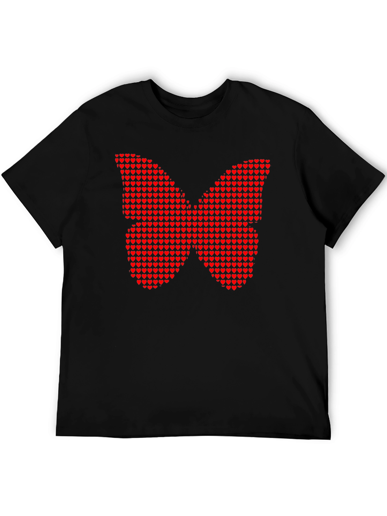 Heart Butterfly Graphic Tee - Trendy Style