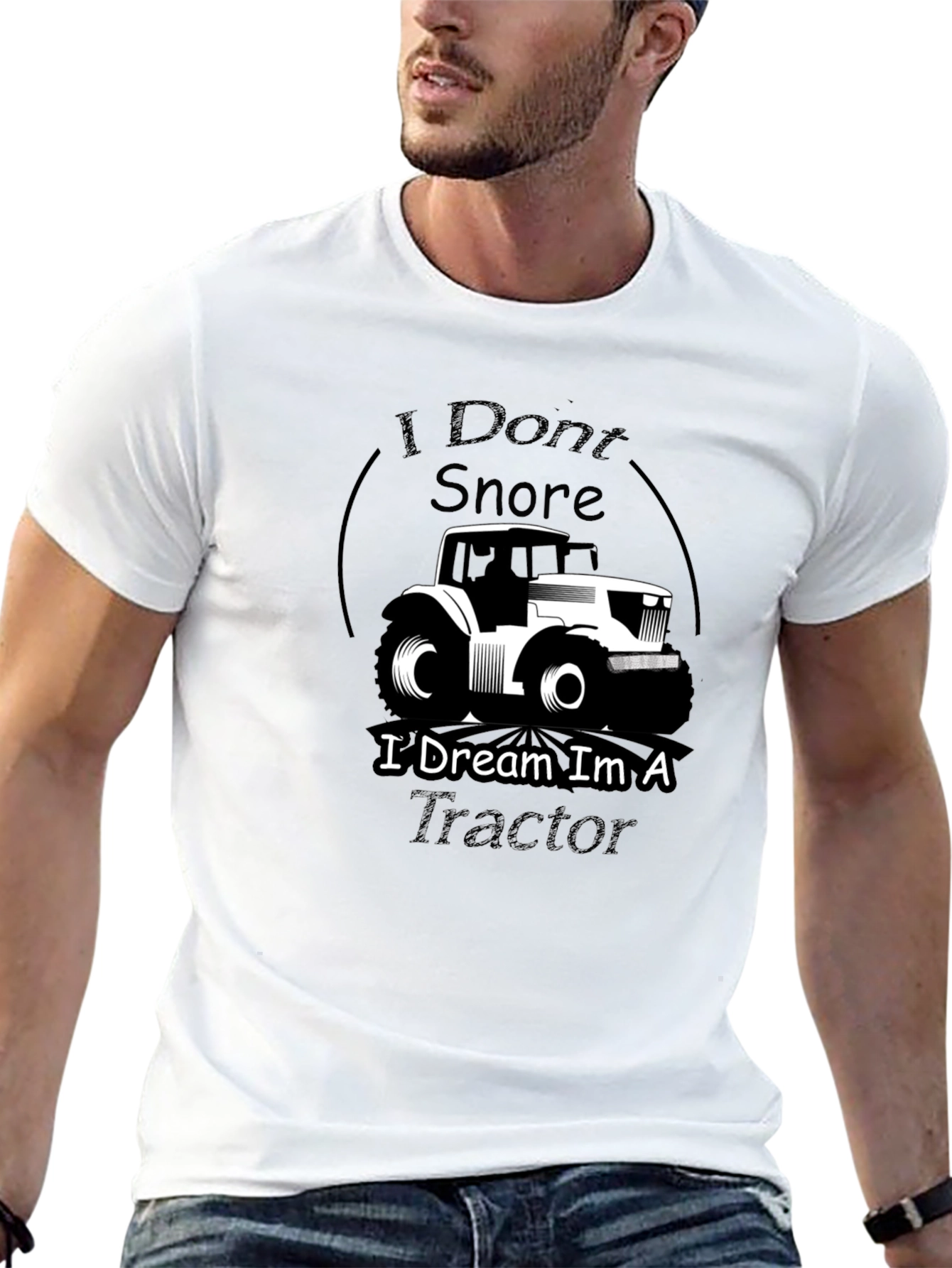I Dream Im A Tractor Graphic Tee