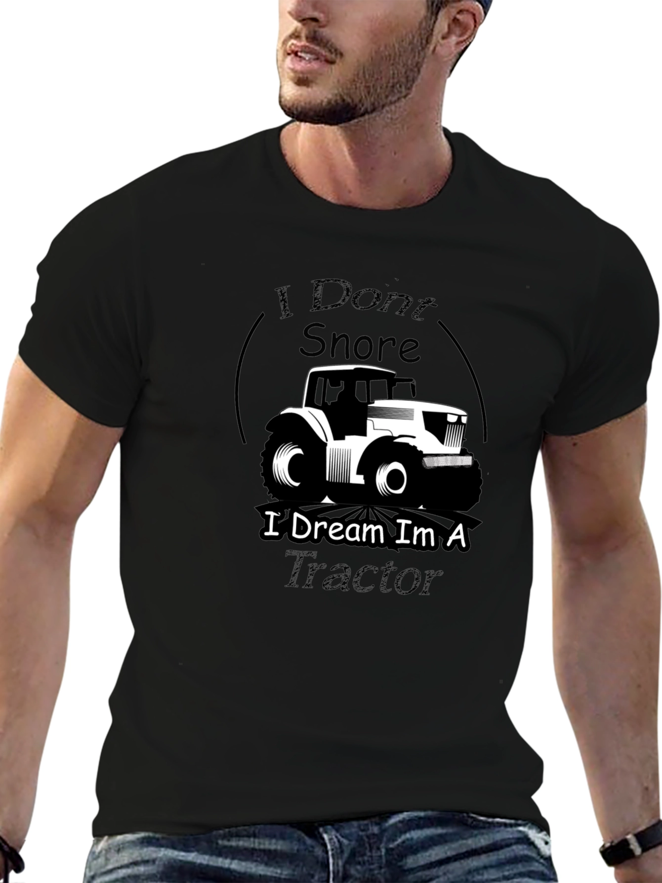 I Dream Im A Tractor Graphic Tee