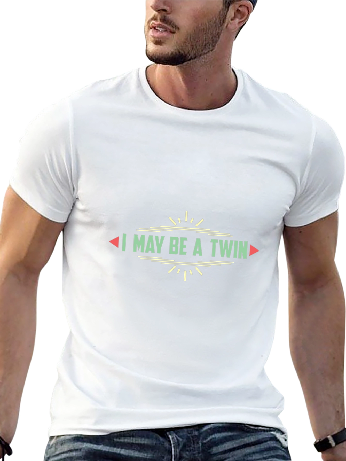 I May Be A Twin T-Shirt - Black