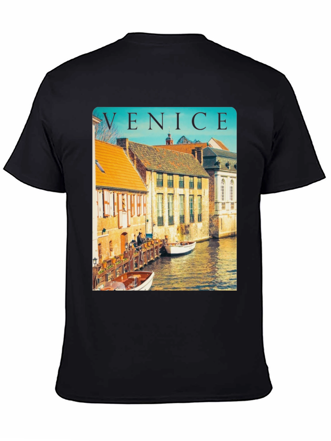 Venice Cityscape Graphic Tee - Classic Travel Shirt