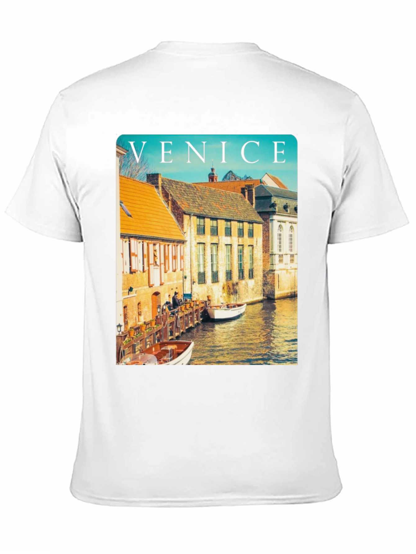 Venice Cityscape Graphic Tee - Classic Travel Shirt