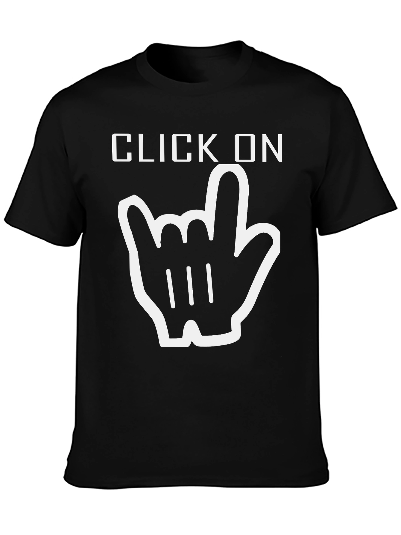 Click On Graphic Tee - Rock On Gesture