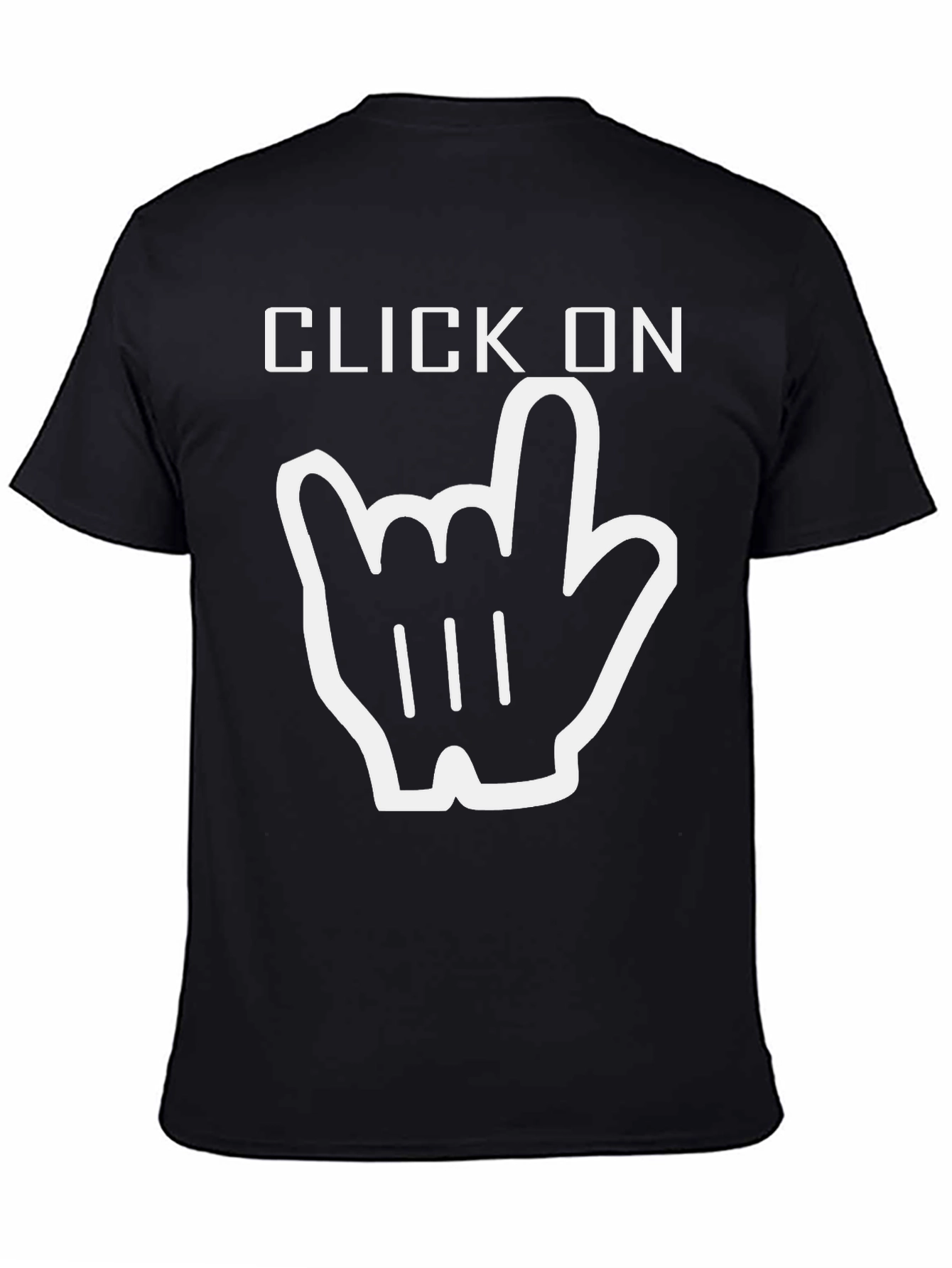 Click On Graphic Tee - Rock On Gesture