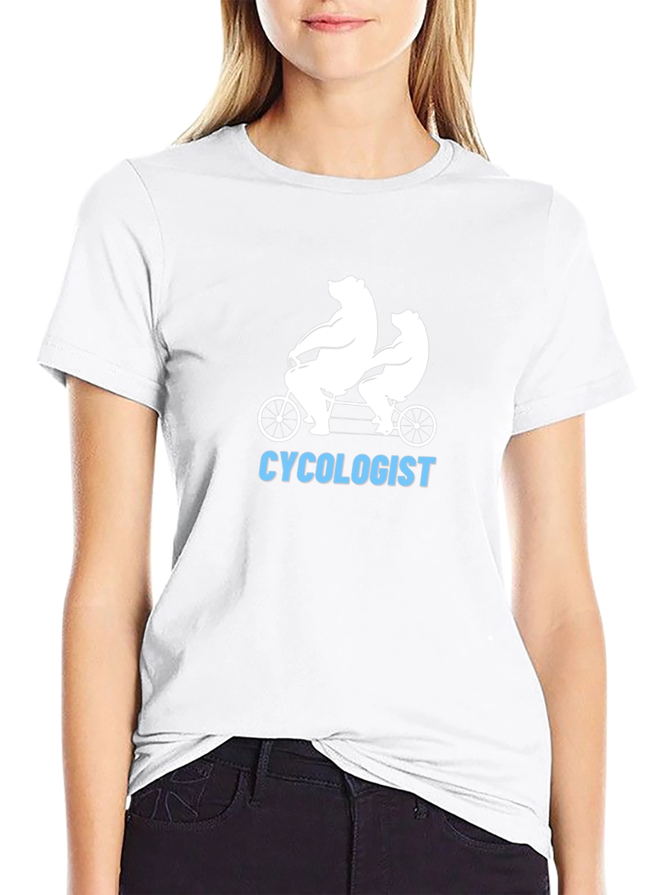 Cycolologist T-Shirt - Bear Tandem Bike Tee
