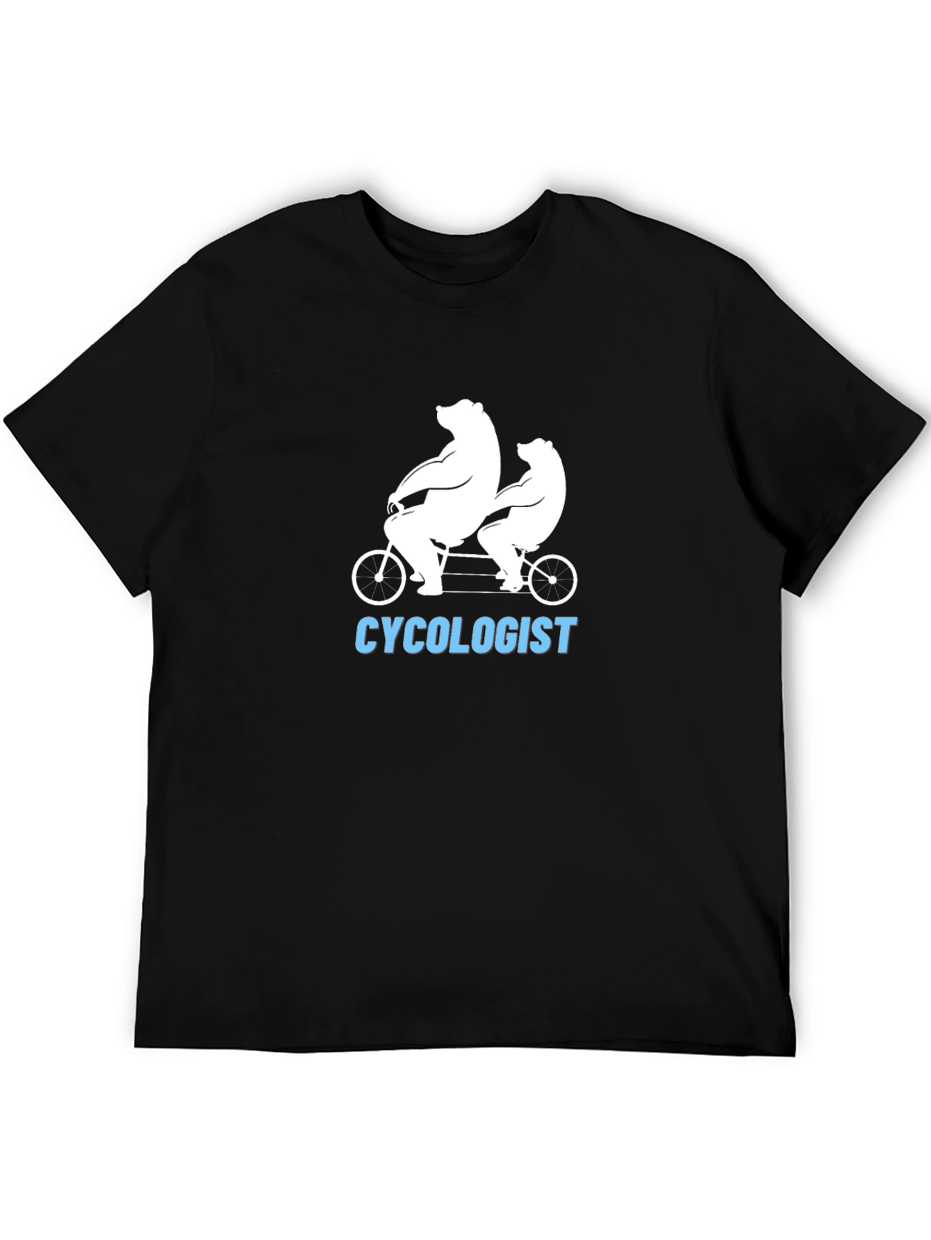 Cycolologist T-Shirt - Bear Tandem Bike Tee