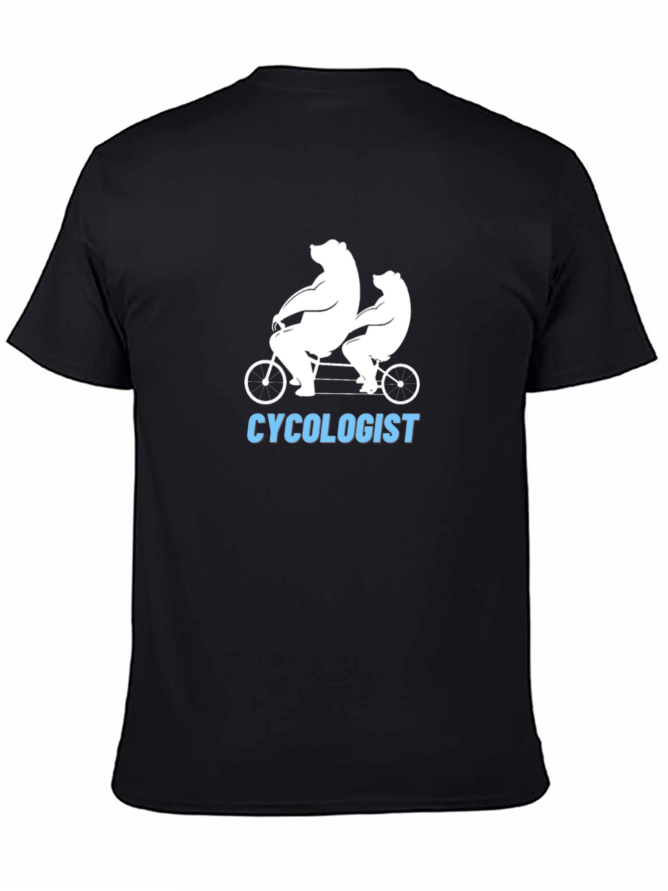 Cycolologist T-Shirt - Bear Tandem Bike Tee