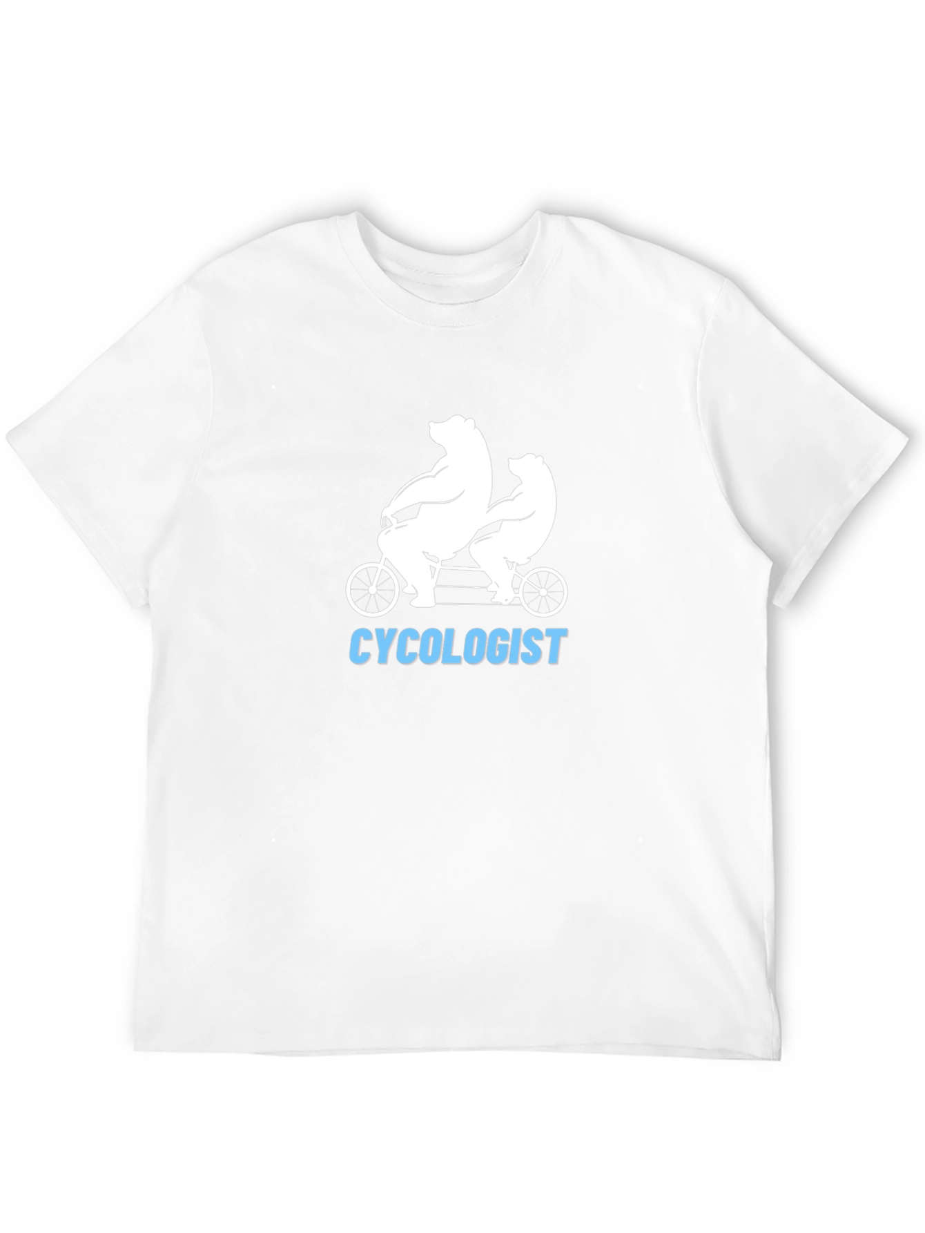 Cycolologist T-Shirt - Bear Tandem Bike Tee