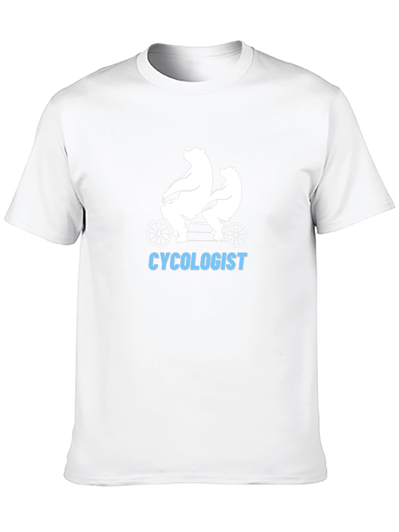 Cycolologist T-Shirt - Bear Tandem Bike Tee