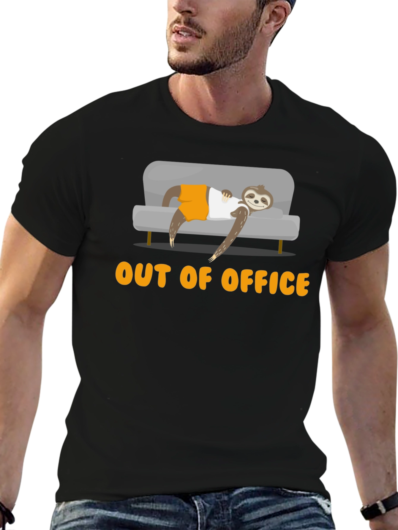 Out of Office Sloth T-Shirt - Relaxed Loungewear