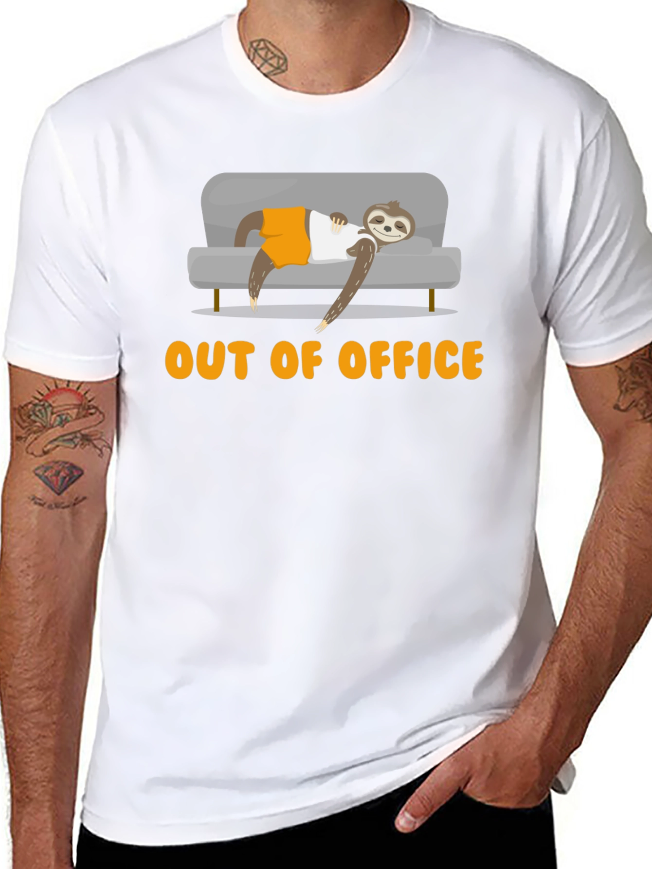 Out of Office Sloth T-Shirt - Relaxed Loungewear