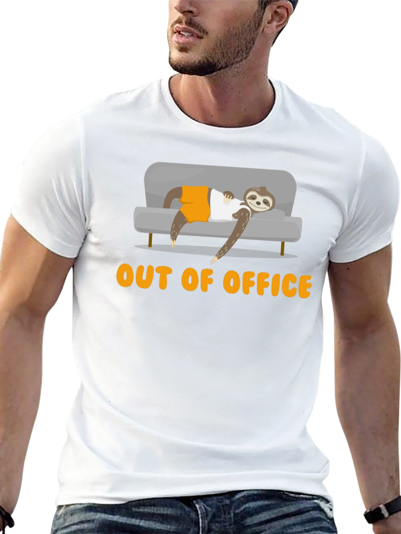 Out of Office Sloth T-Shirt - Relaxed Loungewear