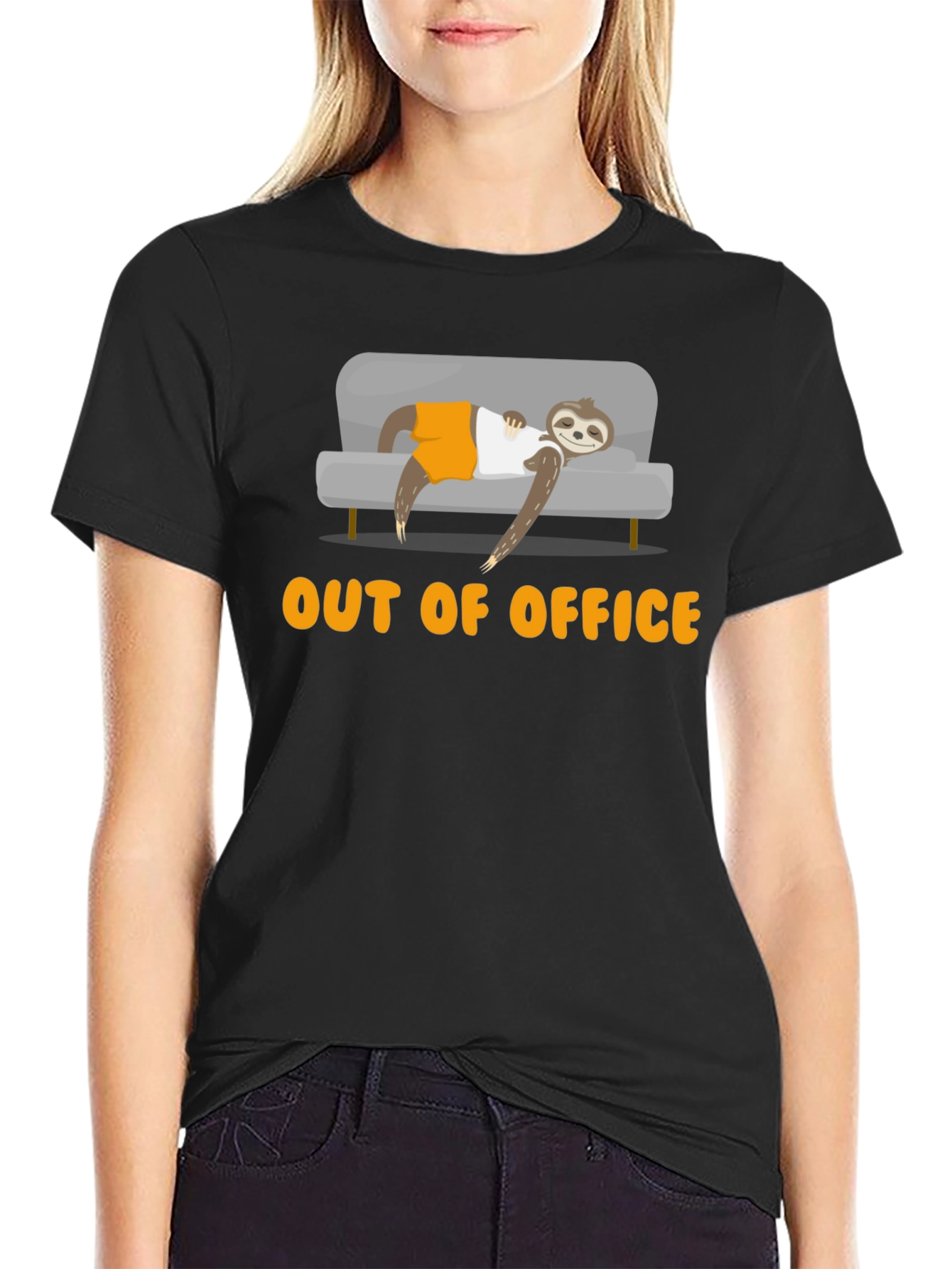 Out of Office Sloth T-Shirt - Relaxed Loungewear