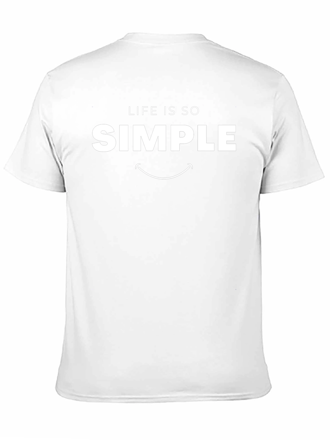 Life Is So Simple Graphic Tee - Black T-Shirt
