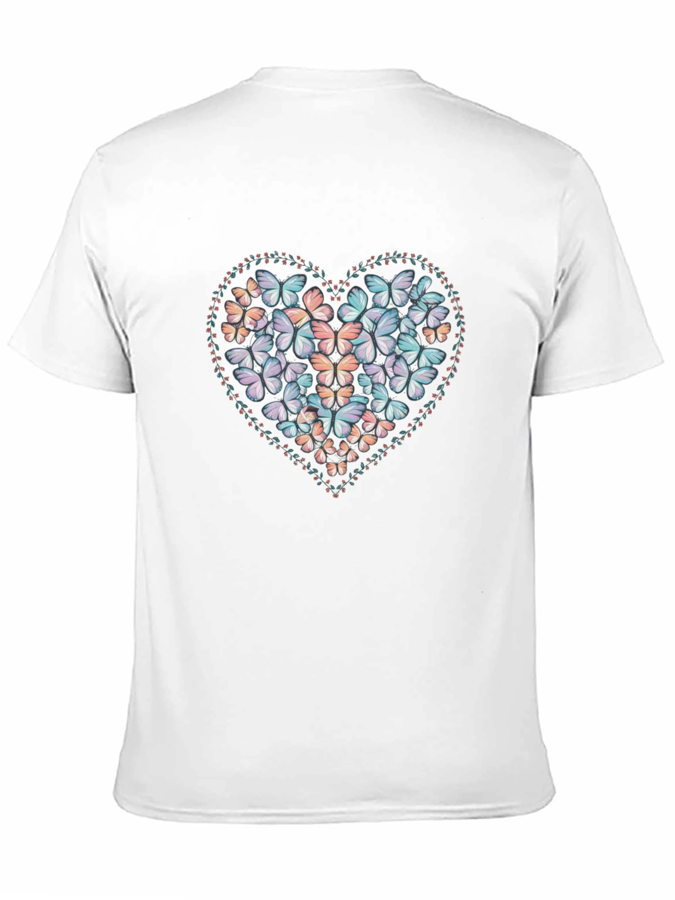 Butterfly Heart Graphic Tee - Black