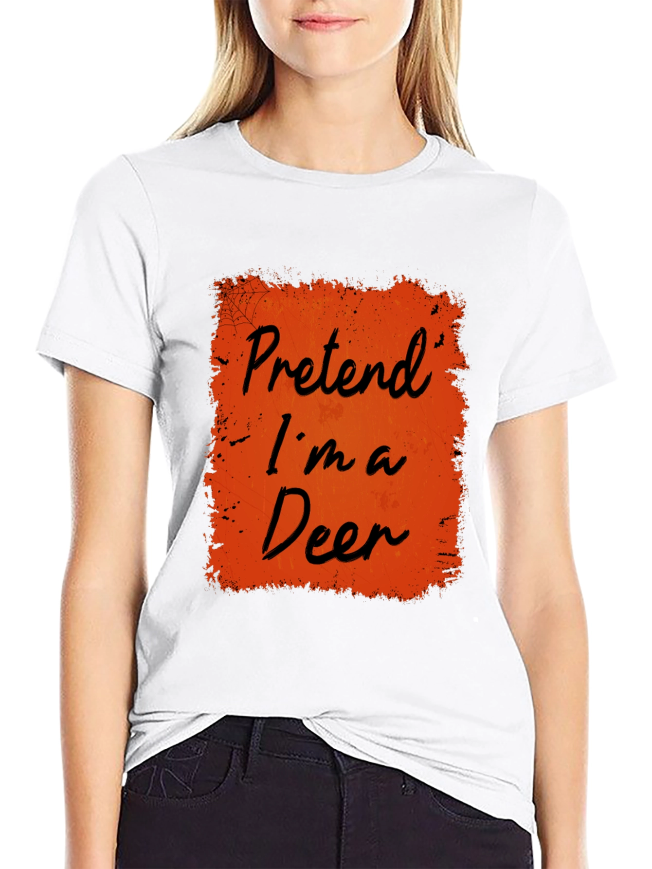 Pretend Im A Deer Halloween Costume T-Shirt